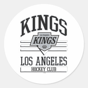 Sticker Rond Club de hockey sur glace Los Angeles Kings Blanc O