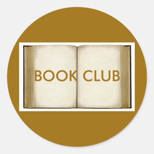 Sticker Rond Club de lecture (Devant)