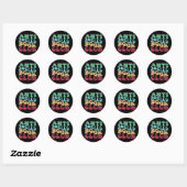 Sticker Rond Club de lecture antisocial (Feuille)