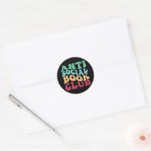 Sticker Rond Club de lecture antisocial (Enveloppe)