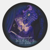 Sticker Rond Club de lecture Dragon light (Devant)