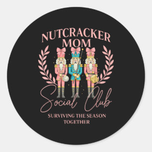 Sticker Rond Club de mères Casse-Noisette Survivre à la saison