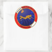 Sticker Rond Club de plongée Split Tails (Sac)