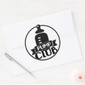 Sticker Rond Club de pompe d'allaitement (Enveloppe)
