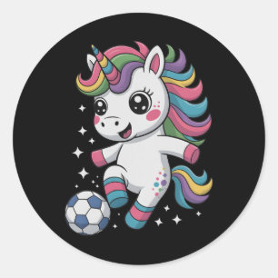 Sticker Rond Club de score de foot mignon juste pour fille qui
