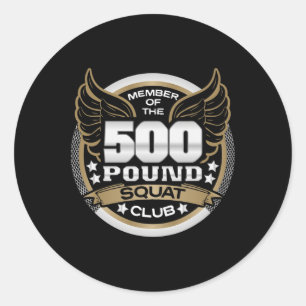 Sticker Rond Club de squat de 226 kg pour haltérophile powerlif