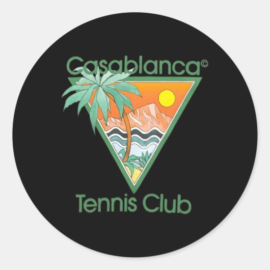 Sticker Rond Club de tennis de Casablanca (Devant)