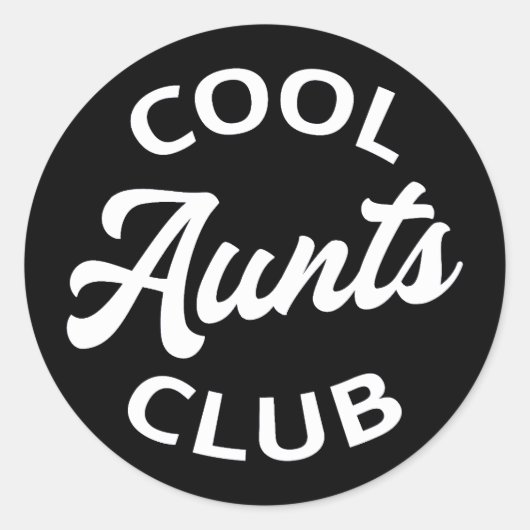 Sticker Rond Club des Aunts cool I (Devant)