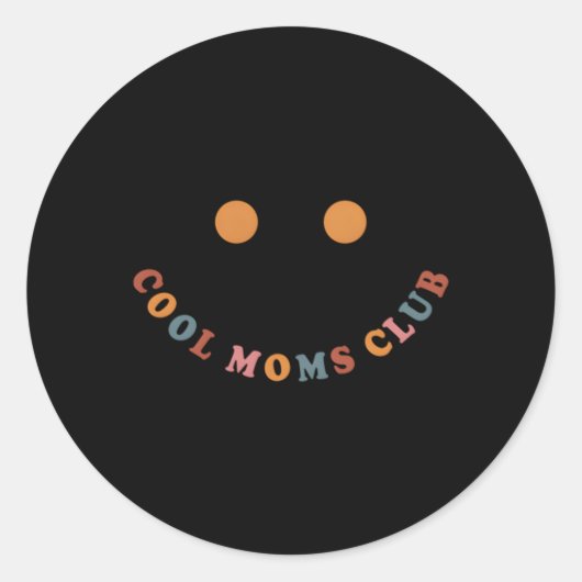 Sticker Rond Club des mamans (Devant)