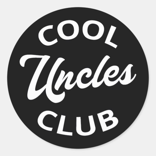 Sticker Rond Club des oncles cool I (Devant)