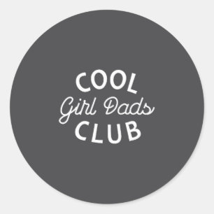 Sticker Rond Club des papas cools Nouvelle fête des pères pour