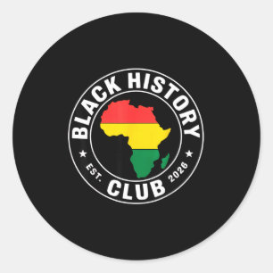 Sticker Rond Club d'Histoire des Noirs Ét 2026 Fierté Africaine