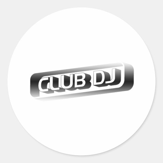 Sticker Rond Club DJ (Devant)
