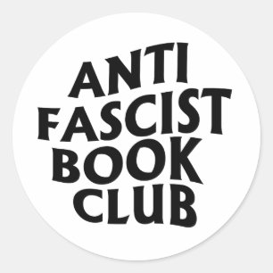 Sticker Rond Club du livre anti-fasciste