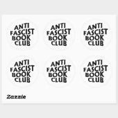 Sticker Rond Club du livre anti-fasciste (Feuille)