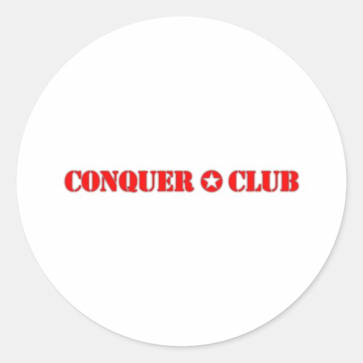 Sticker Rond Club officiel de la conquête (Devant)
