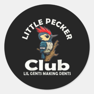 Sticker Rond Club Petit Pecker Avant Et Arrière