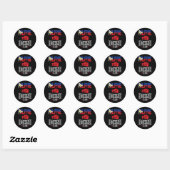 Sticker Rond Club philippin de boxe drapeau (Feuille)