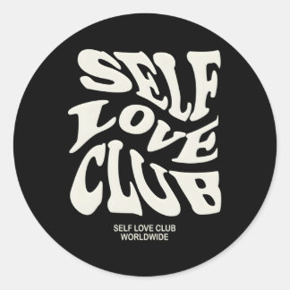Sticker Rond Club Self Love