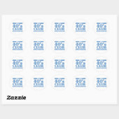 Sticker Rond Club VIP 40 (Feuille)