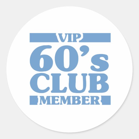 Sticker Rond Club VIP 60 (Devant)