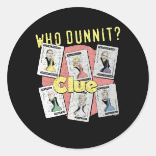 Sticker Rond Clue À Qui Dunnit