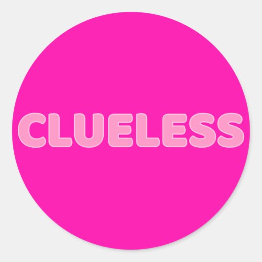 Sticker Rond Clueless I (Devant)