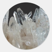Sticker Rond Cluster Crystal Energy Quartz (Devant)