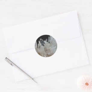 Sticker Rond Cluster Crystal Energy Quartz