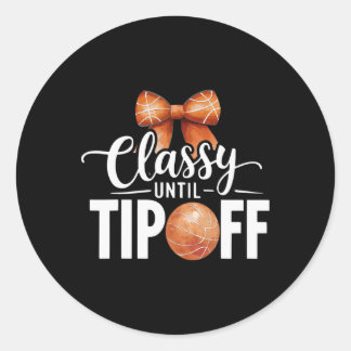 Sticker Rond Cly Jusqu'à Tipoff Sketll Maman Joueur Coquette Bo