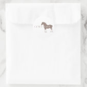 Sticker Rond Clydesdale (Sac)