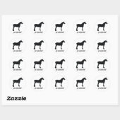 Sticker Rond Clydesdale (Feuille)