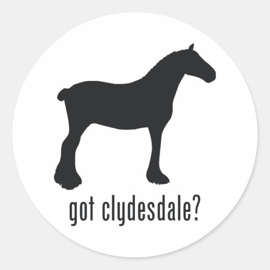 Sticker Rond Clydesdale (Devant)