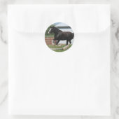 Sticker Rond Clydesdale noire (Sac)