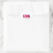 Sticker Rond Cma Medical Istant Valentines Day Nursing Valen  (Sac)