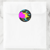 Sticker Rond CMYK Splash (Sac)