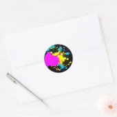 Sticker Rond CMYK Splash (Enveloppe)