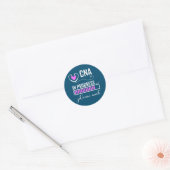 Sticker Rond CNA En Cours S'Il Vous Plaît Attendre Le Futur CNA (Enveloppe)