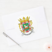 STICKER ROND COA PORTO RICO (Enveloppe)