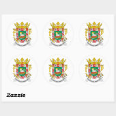 STICKER ROND COA PORTO RICO (Feuille)