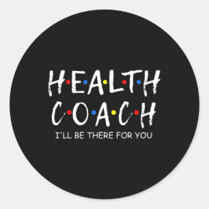 Sticker Rond Coach Je serai là pour vous Coach en santé mentale