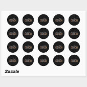 Sticker Rond Coach Math Leopard Appréciation Amusement Pour Les (Feuille)