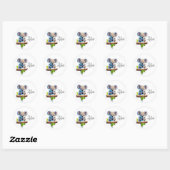 Sticker Rond Coalabar en bambou (Feuille)