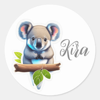 Sticker Rond Coalabar en bambou