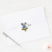 Sticker Rond Coalabar en bambou (Enveloppe)
