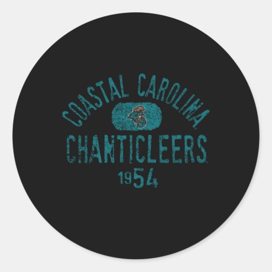 Sticker Rond Coastal Carolina Chanticleers 1954 (Devant)
