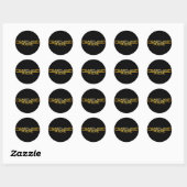 Sticker Rond Coastland Ride - name logo (Feuille)