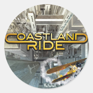 Sticker Rond Coastland Ride - On Top Of The World CD Cover