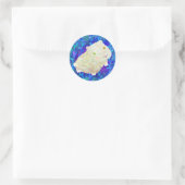 Sticker Rond cobaye blanche (Sac)