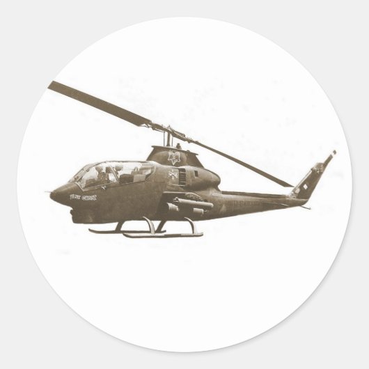 Sticker Rond Cobra AH-1 (Devant)